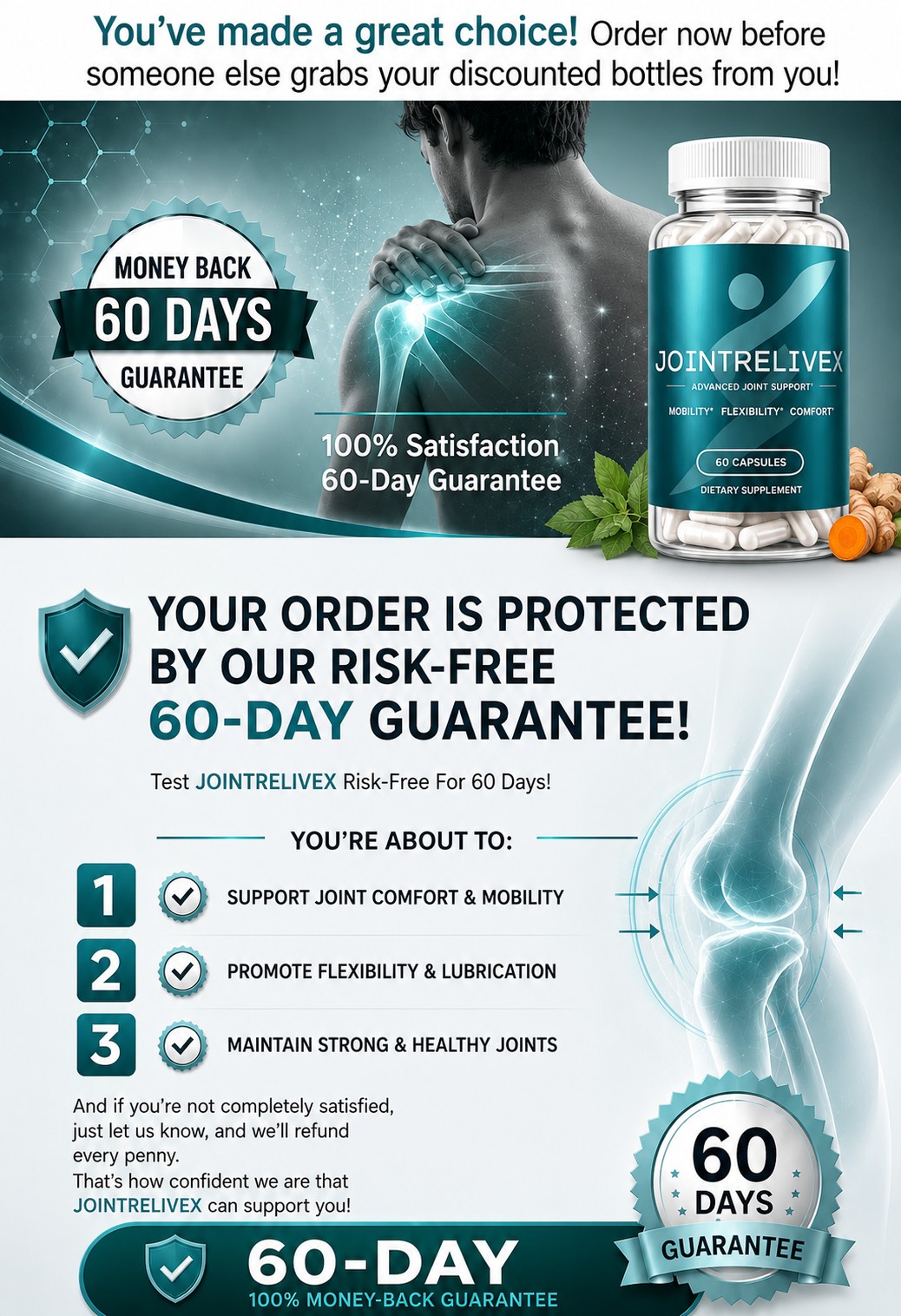 JointReliveX Guarantee